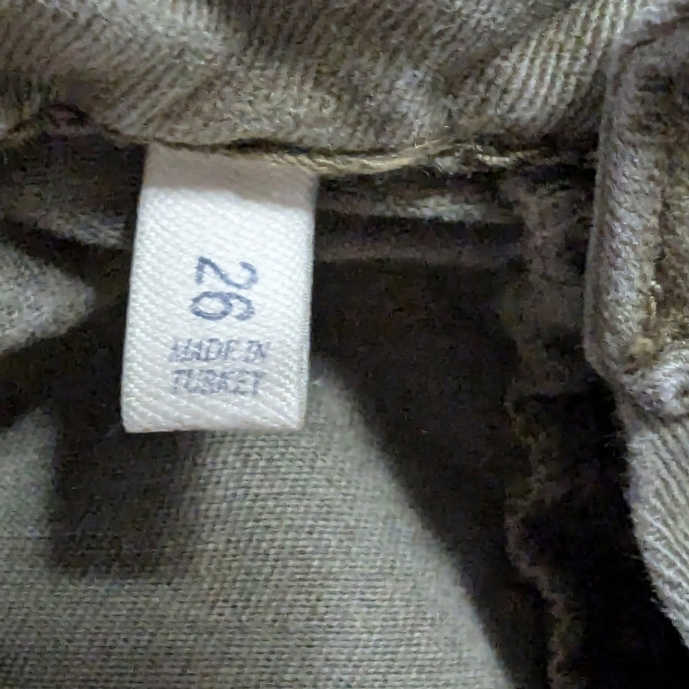 Faherty Women's Mid Rise Margaux Cargo Jogger Pants Sz 26 Field Green Utility - Picture 8 of 12